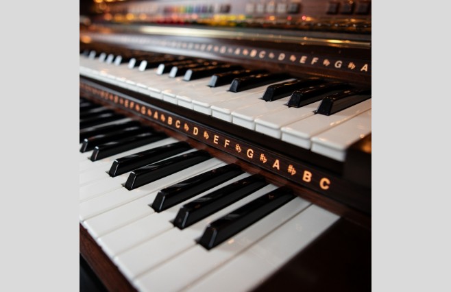 Used Lowrey Majesty Cherry Organ All Inclusive Top Grade Package (SN:510D604H022235) - Image 19